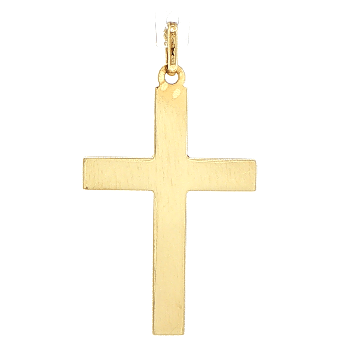 9ct Yellow Gold Engraved Scrollwork Cross Pendant - Mega Cash Sydney