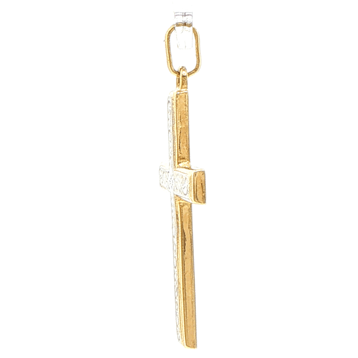 9ct Yellow Gold Engraved Scrollwork Cross Pendant - Mega Cash Sydney