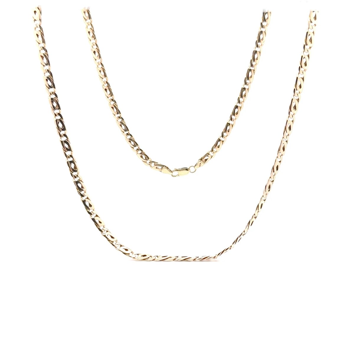 9ct Yellow Gold Fancy Link Chain Necklace - Mega Cash Sydney