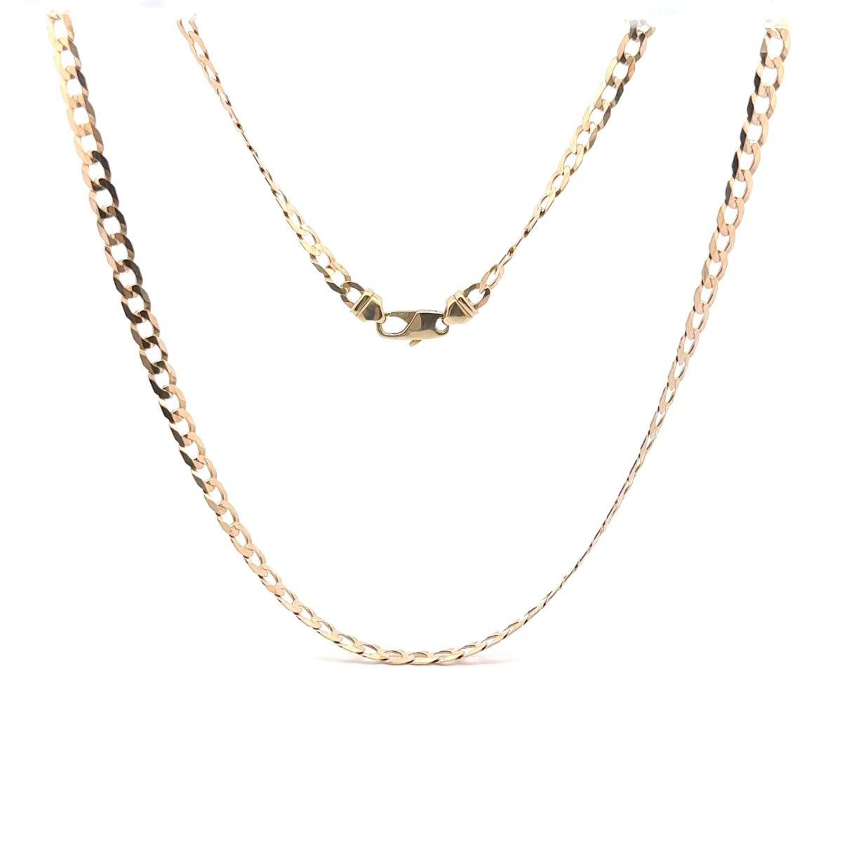 9ct Yellow Gold Flat Curb Chain Necklace - Mega Cash Sydney