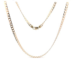9ct Yellow Gold Flat Curb Chain Necklace - Mega Cash Sydney