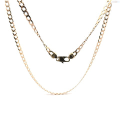 9ct Yellow Gold Flat Curb Chain Necklace - Mega Cash Sydney