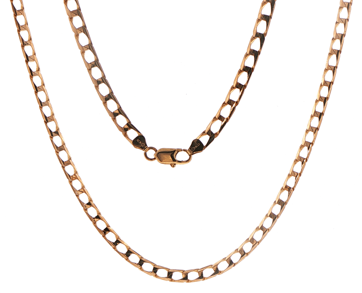 9ct Yellow Gold Flat Link Chain Necklace - Mega Cash Sydney