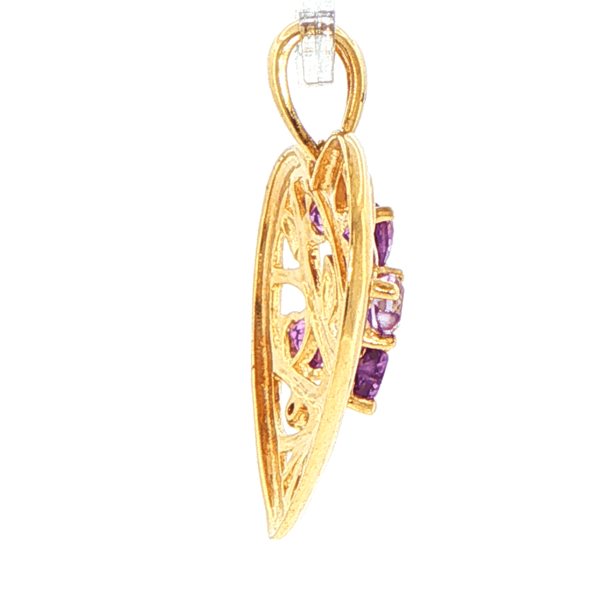 9ct Yellow Gold Heart-Shaped Tree of Life Pendant - Mega Cash Sydney