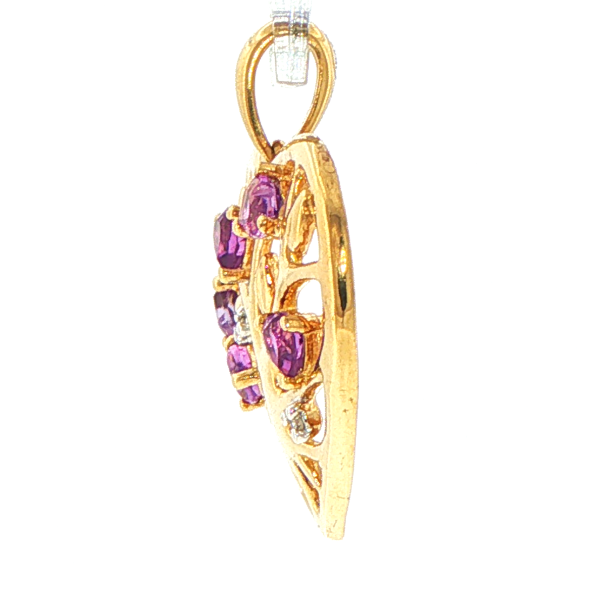 9ct Yellow Gold Heart-Shaped Tree of Life Pendant - Mega Cash Sydney