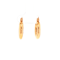 9ct Yellow Gold Hinged Hoop Earrings - Mega Cash Sydney
