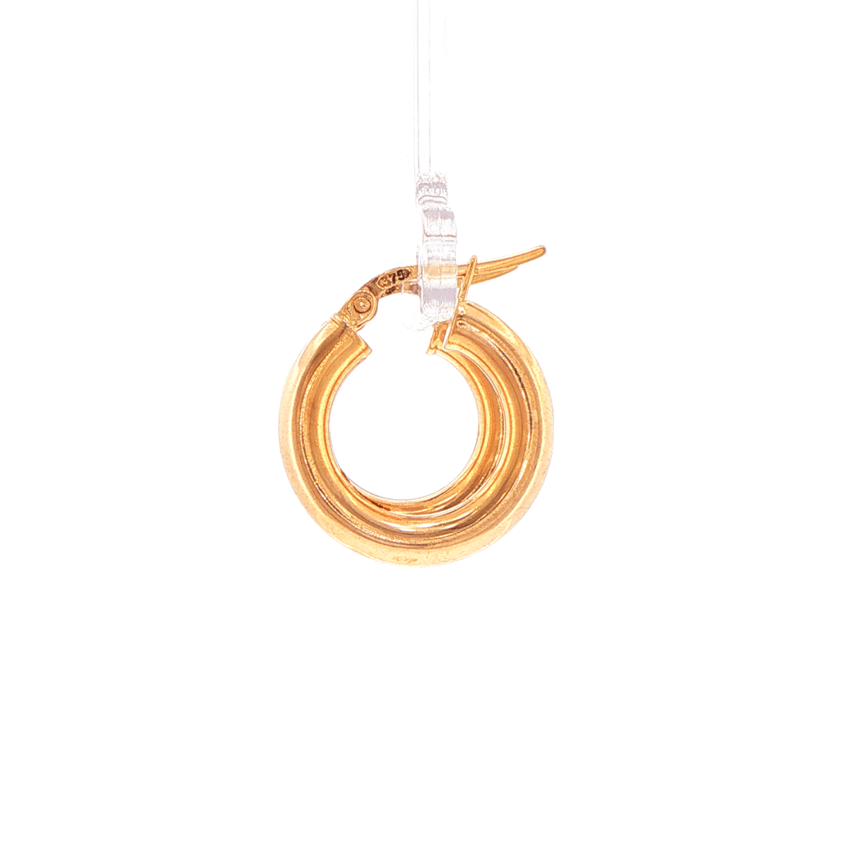 9ct Yellow Gold Hinged Hoop Earrings - Mega Cash Sydney