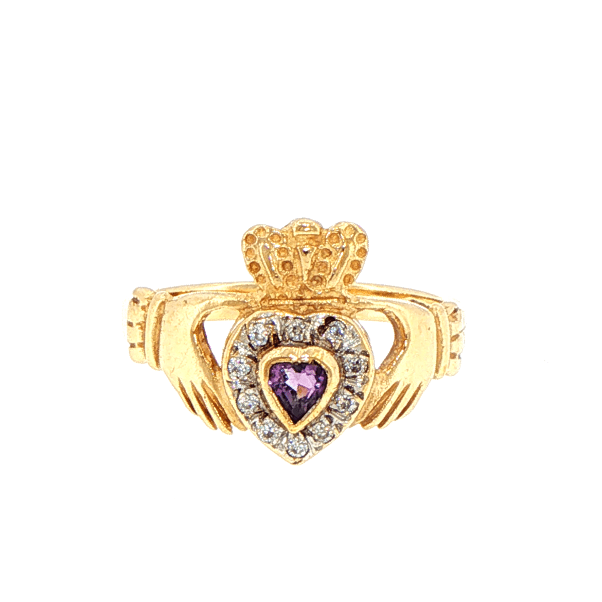 9ct Yellow Gold Irish Claddagh Ring - Mega Cash Sydney