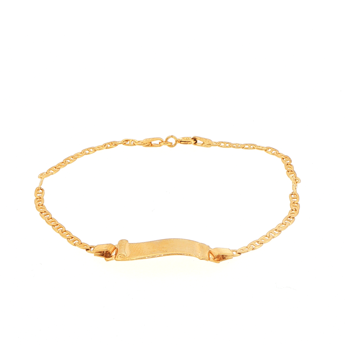 9ct Yellow Gold Mariner Chain ID Bracelet - Mega Cash Sydney