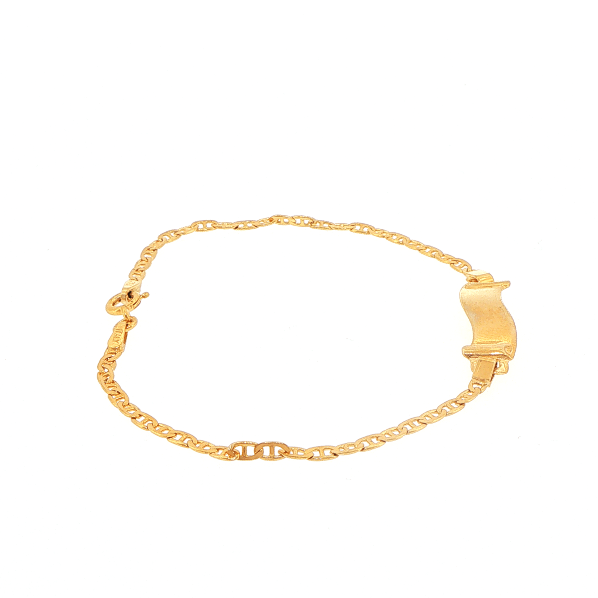 9ct Yellow Gold Mariner Chain ID Bracelet - Mega Cash Sydney