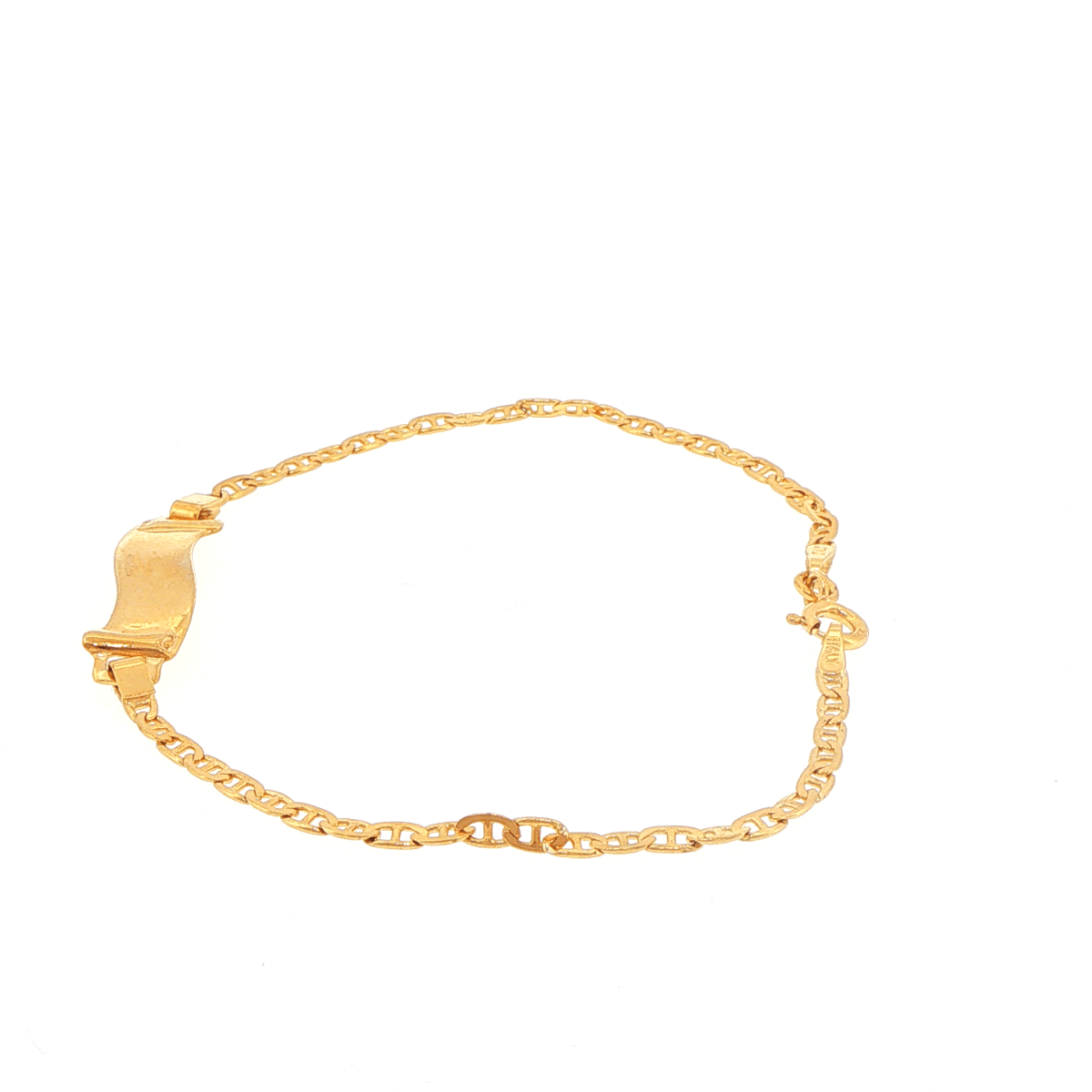 9ct Yellow Gold Mariner Chain ID Bracelet - Mega Cash Sydney
