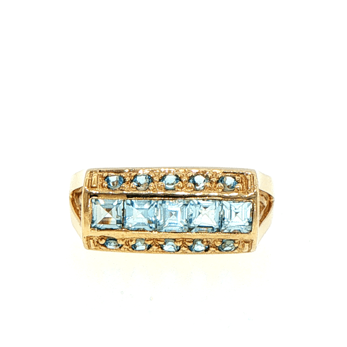 9ct Yellow Gold Multi-Stone Cocktail Ring - Mega Cash Sydney
