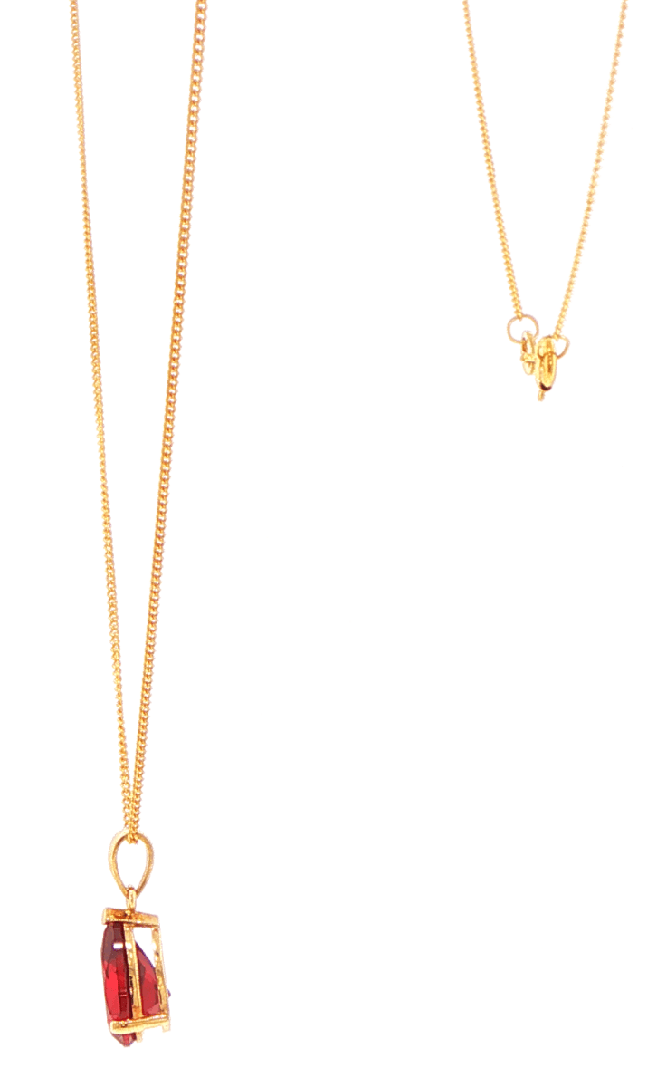 9ct Yellow Gold Pear-Cut Pendant Necklace - Mega Cash Sydney