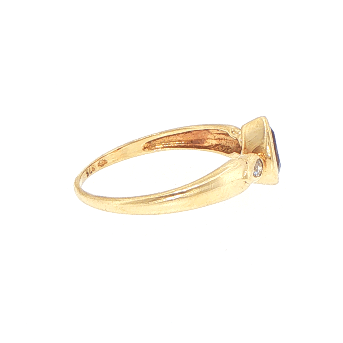9ct Yellow Gold Pear-Shaped Multistone and Diamonds Ring - Mega Cash Sydney