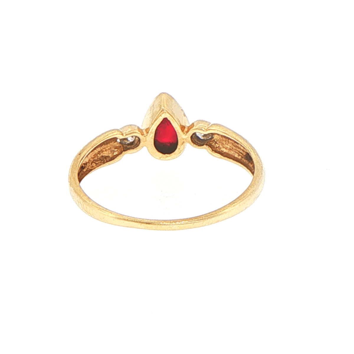 9ct Yellow Gold Pear-Shaped Multistone and Diamonds Ring - Mega Cash Sydney