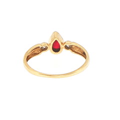 9ct Yellow Gold Pear-Shaped Multistone and Diamonds Ring - Mega Cash Sydney