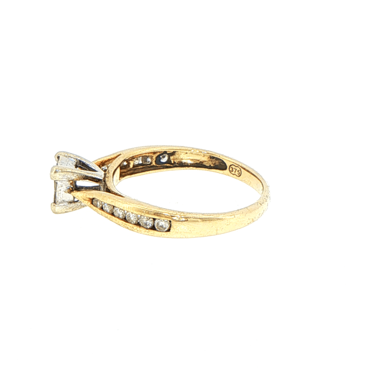 9ct Yellow Gold Quad Diamond Engagement Ring - Mega Cash Sydney