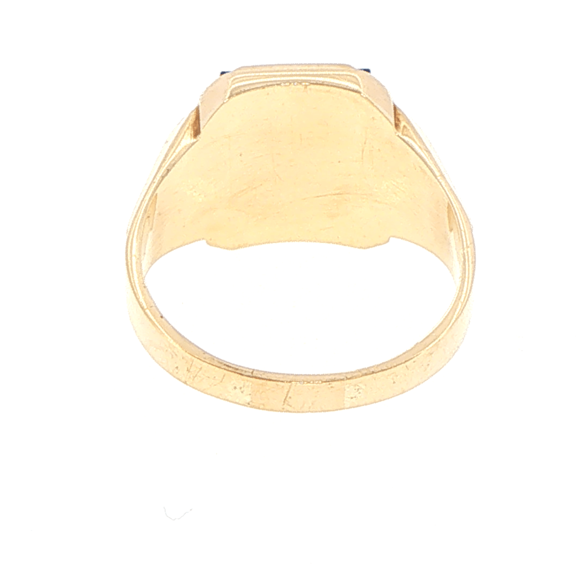9ct Yellow Gold Rectangular Onyx Signet Ring - Mega Cash Sydney