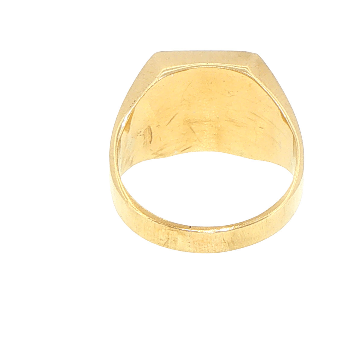 9ct Yellow Gold Signet Ring with Diagonal Diamond Accent - Mega Cash Sydney