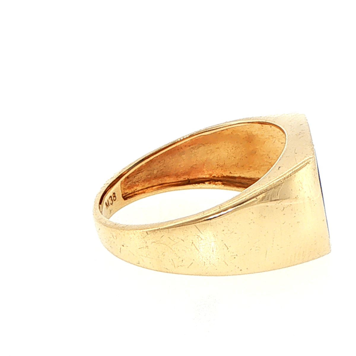 9ct Yellow Gold Striped Onyx Signet Ring - Mega Cash Sydney