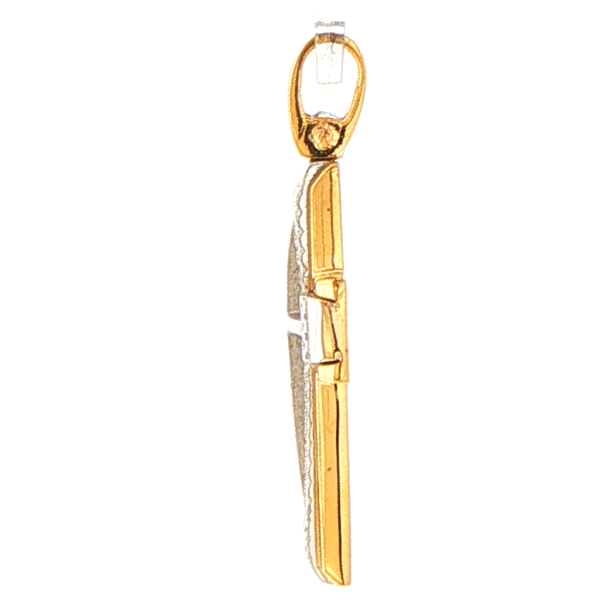 9ct Yellow Gold Two-Tone Cross Pendant - Mega Cash Sydney