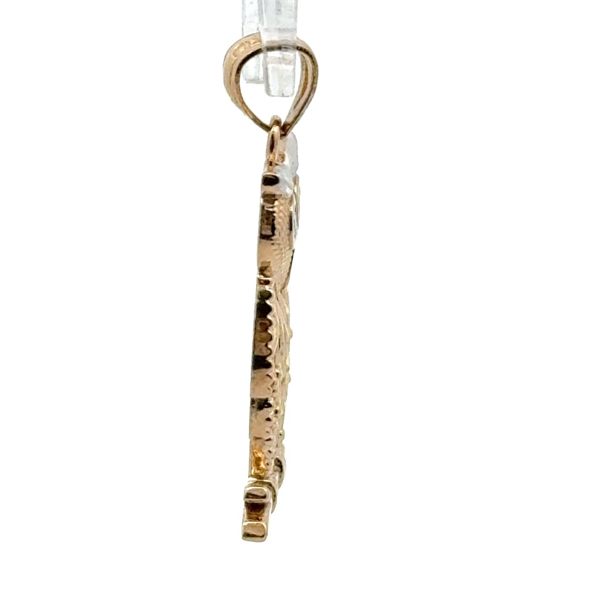 9ct Yellow Gold Two-Tone Openwork Owl Pendant - Mega Cash Sydney