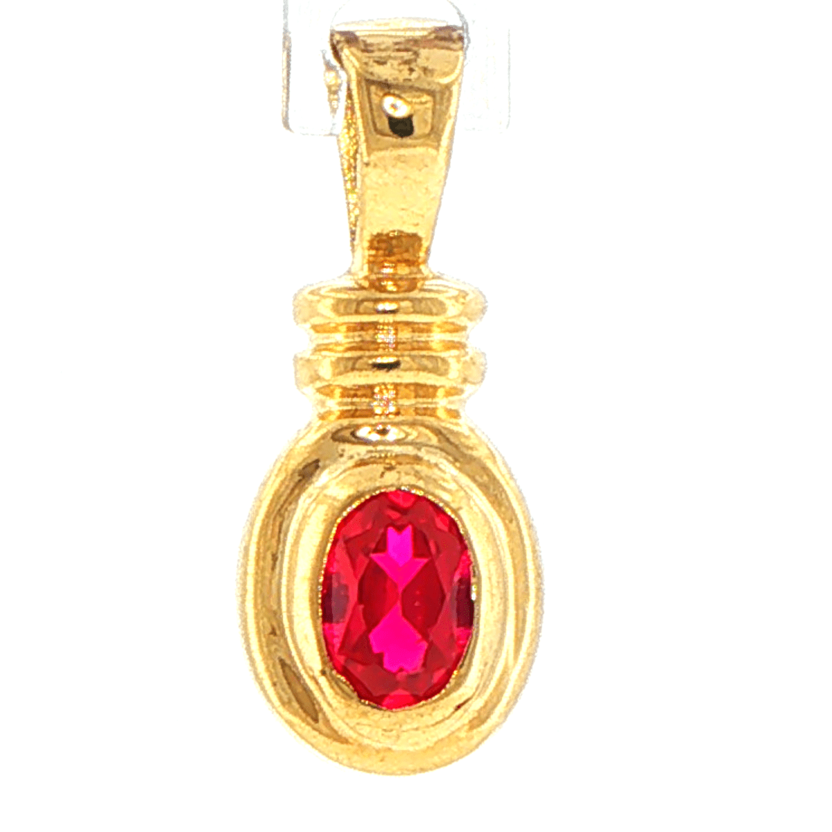 9ct Yellow Gold Vintage-Style Oval Pendant - Mega Cash Sydney