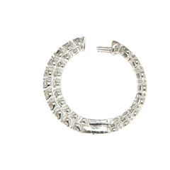 9k White Gold Diamond Hoop Earrings - Mega Cash Sydney