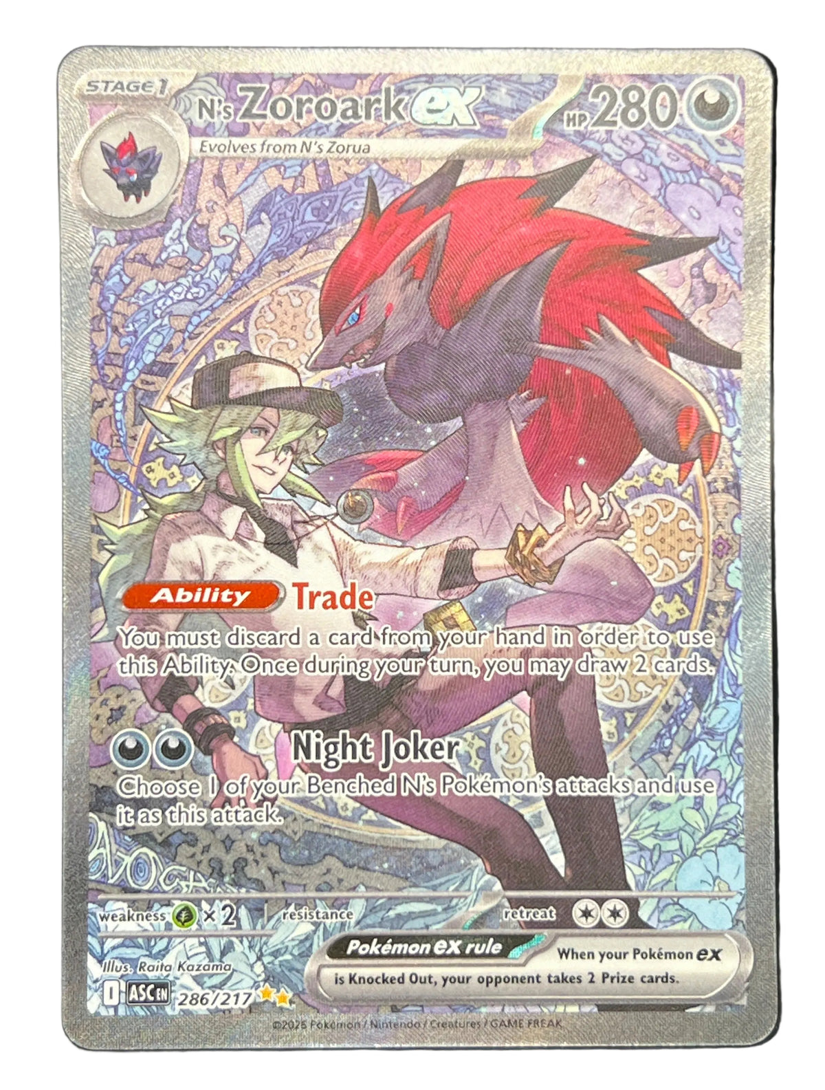 Pokémon - N’s Zoroark Ex 286/217 Ascended Heroes