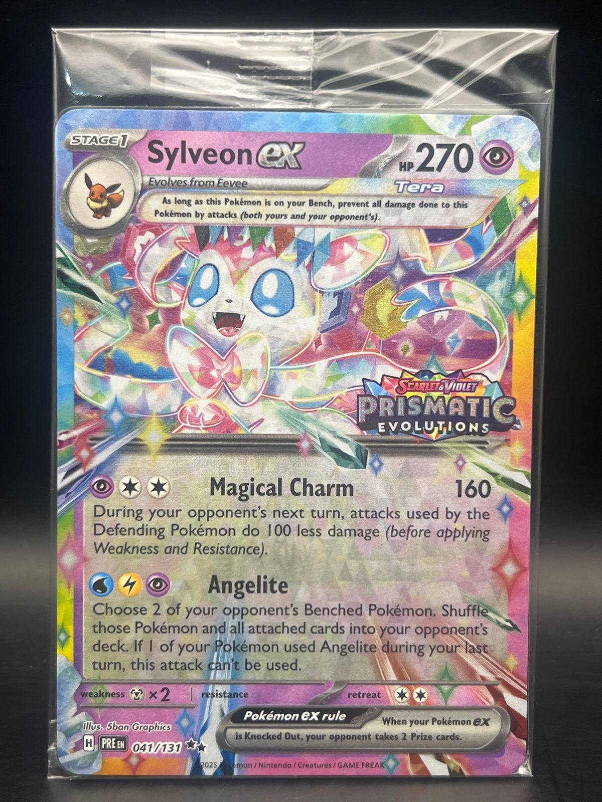 Sylveon EX 041/131 Prismatic Evolutions Stamped Promo