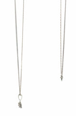 18ct White Gold Round Diamond Halo Pendant Necklace