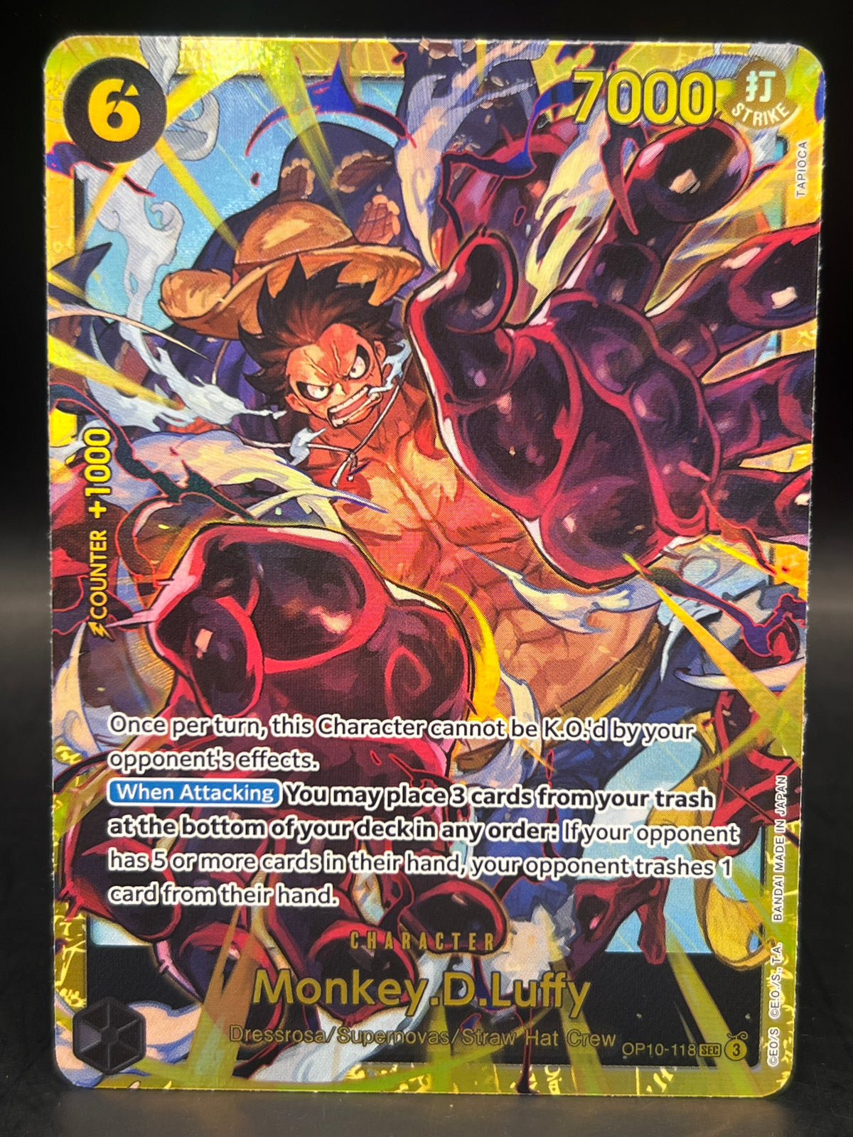 One Piece TCG: OP10-118 Monkey.D.Luffy SEC Alt Art - English - Royal Blood