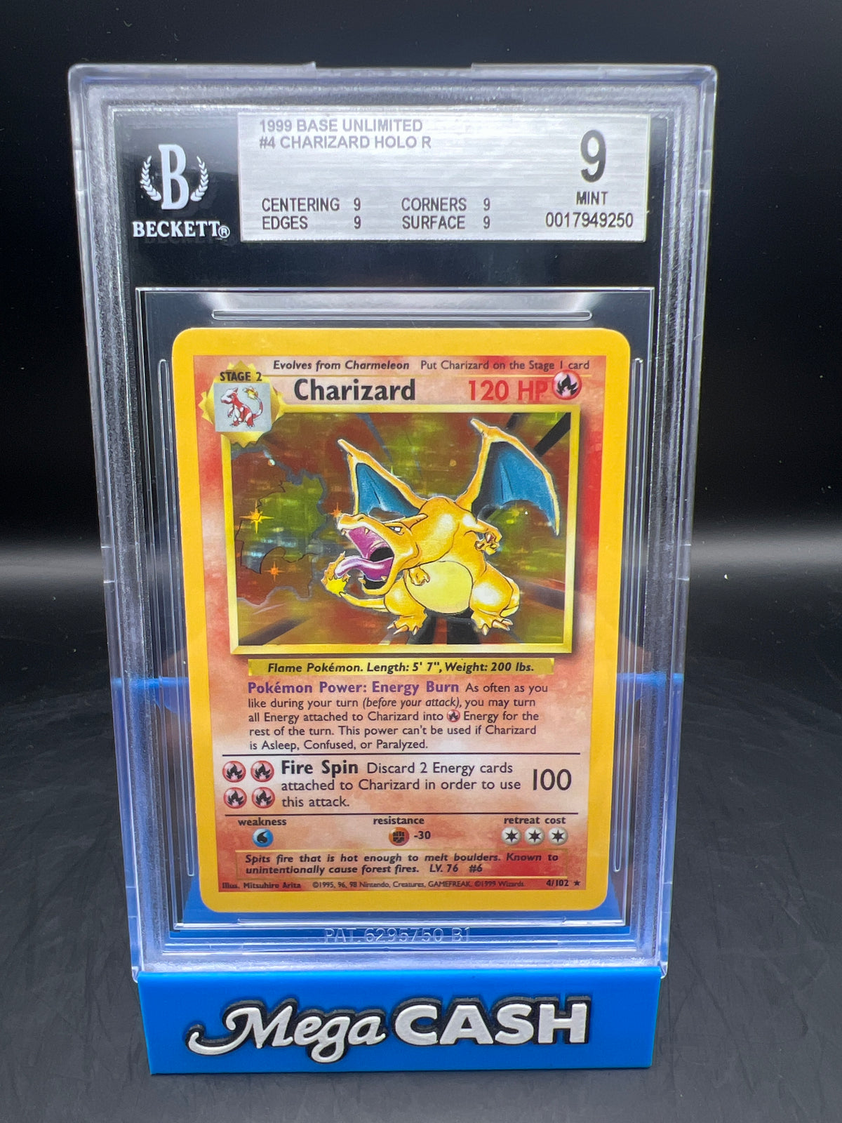 BGS 9 CHARIZARD HOLO 4/102