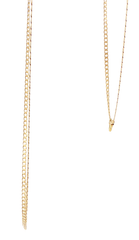 9ct Yellow Gold Delicate Flat Curb Chain Necklace