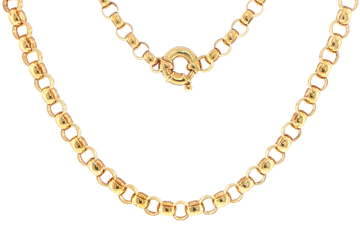9ct Yellow Gold Rolo Chain Necklace