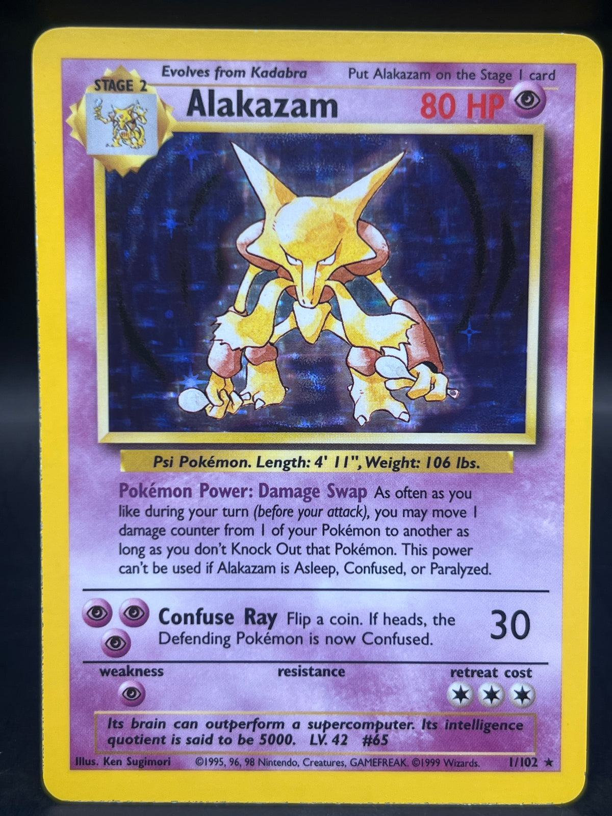 Alakazam 1/102 Base Set Unlimited