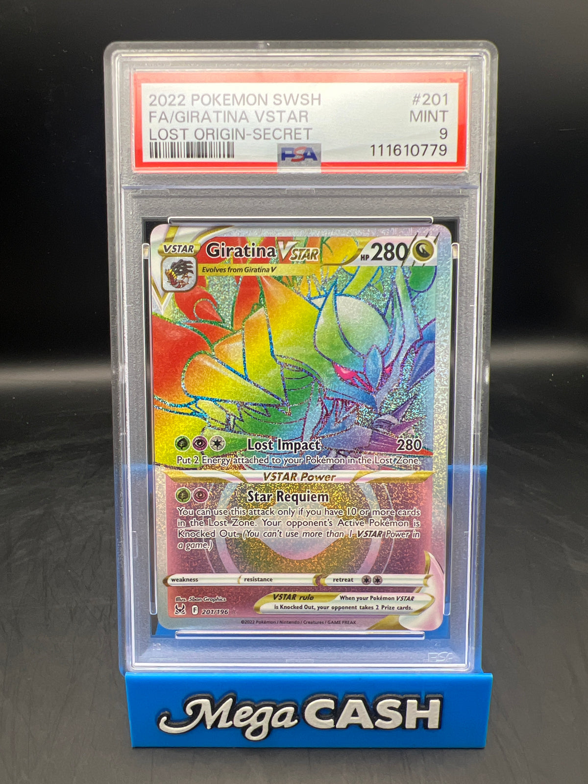 PSA 9 GIRATINA VSTAR 201/196
