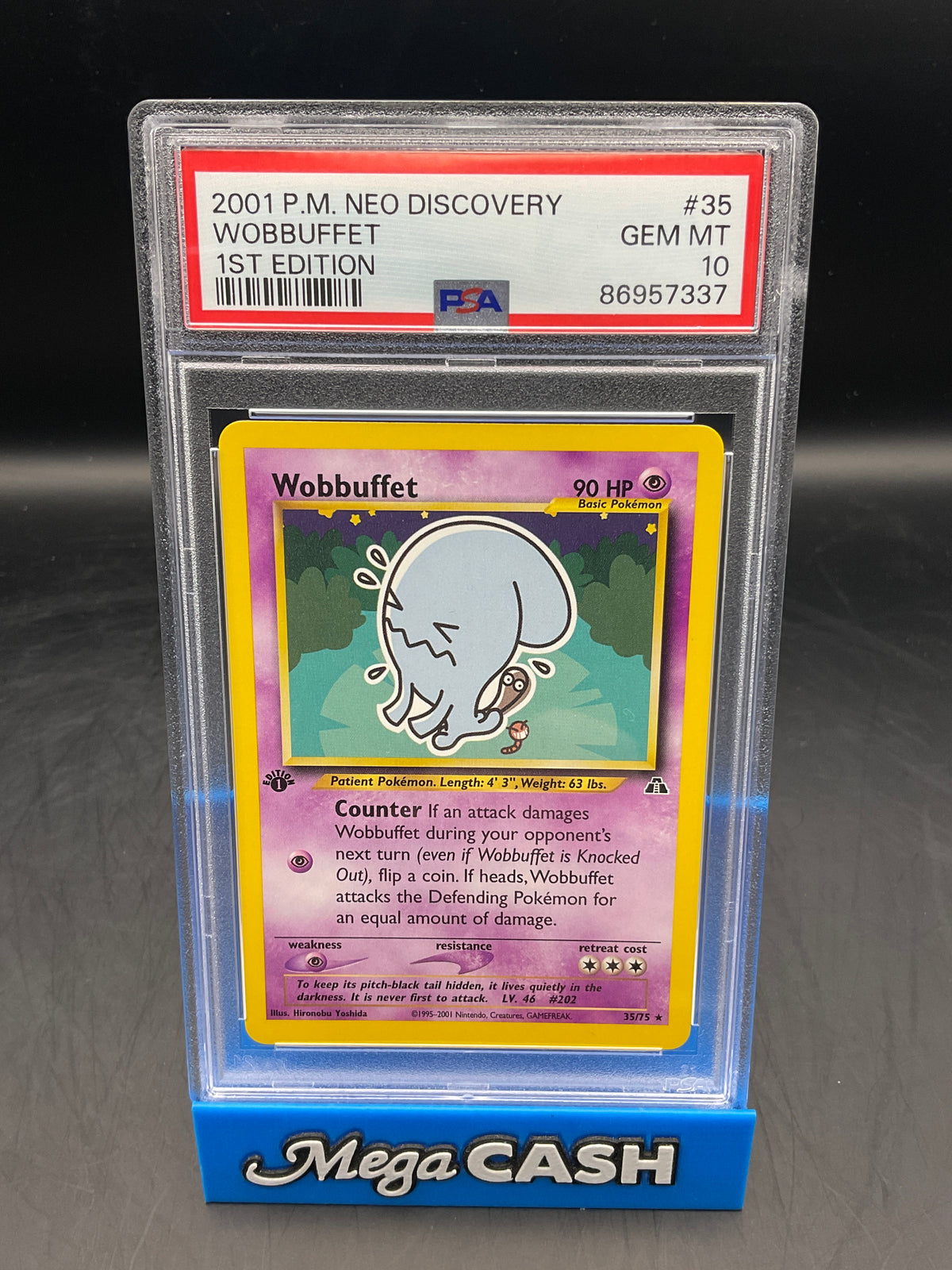 PSA 10 1ST EDITION WOBBUFFET 35/75