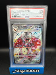 PSA 9 Charizard EX Paldean Fates Tin Promo SVP074