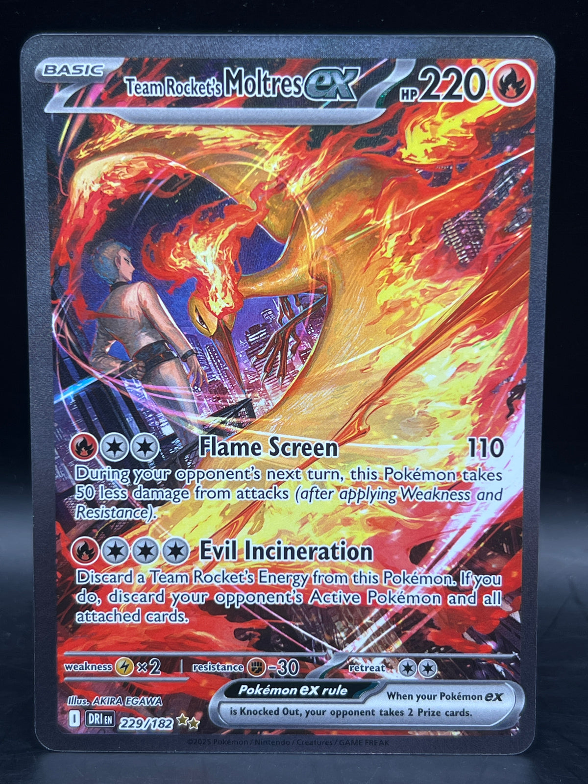 Teams Rocket’s Moltres EX 229/182 Destined Rivals