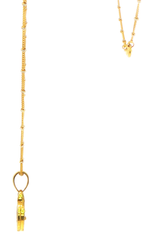 14ct Yellow Gold Bulgari Pendant Beaded Necklace