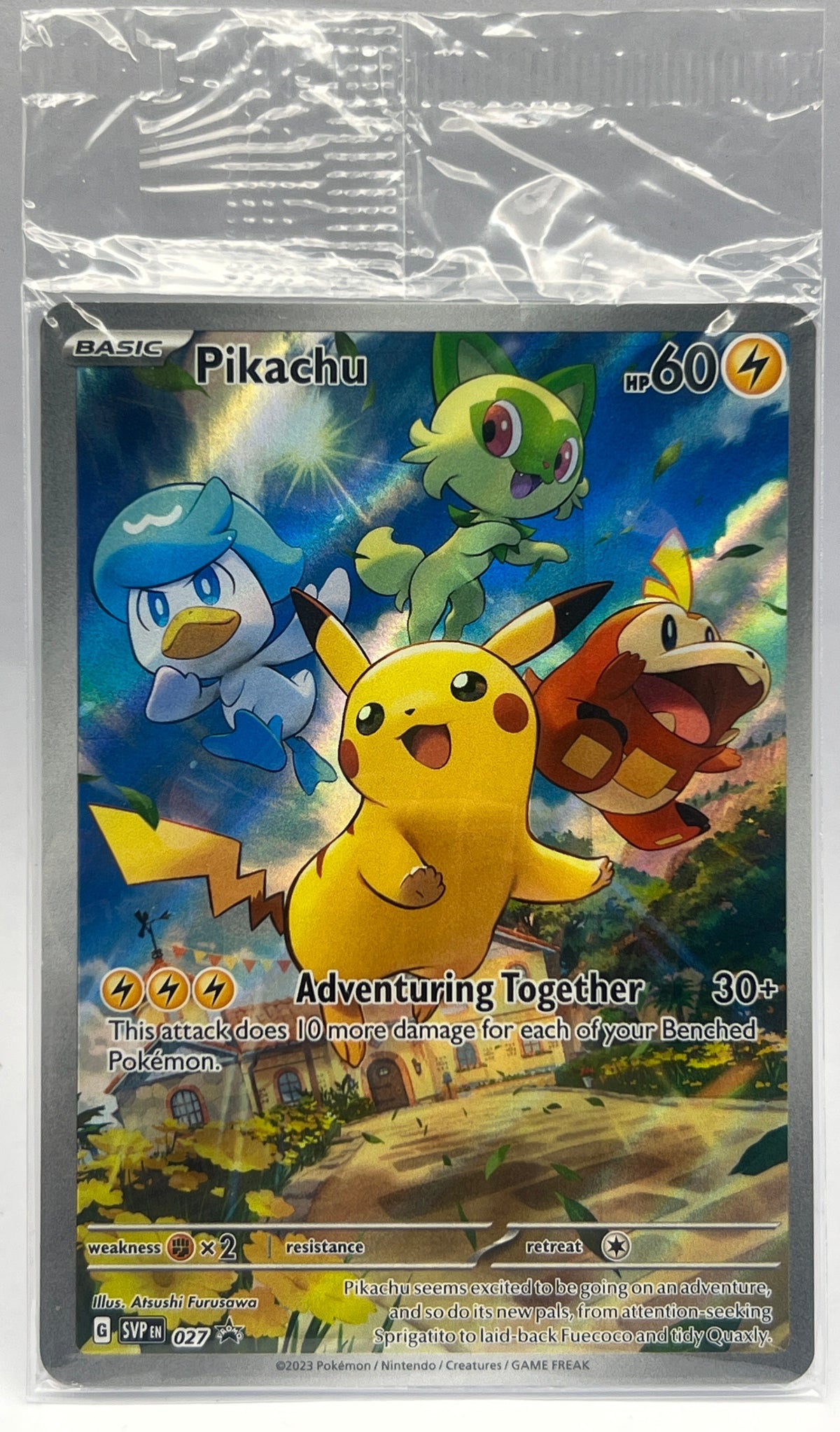 Pokémon - Pikachu SVP027 Black Star Promo Sealed