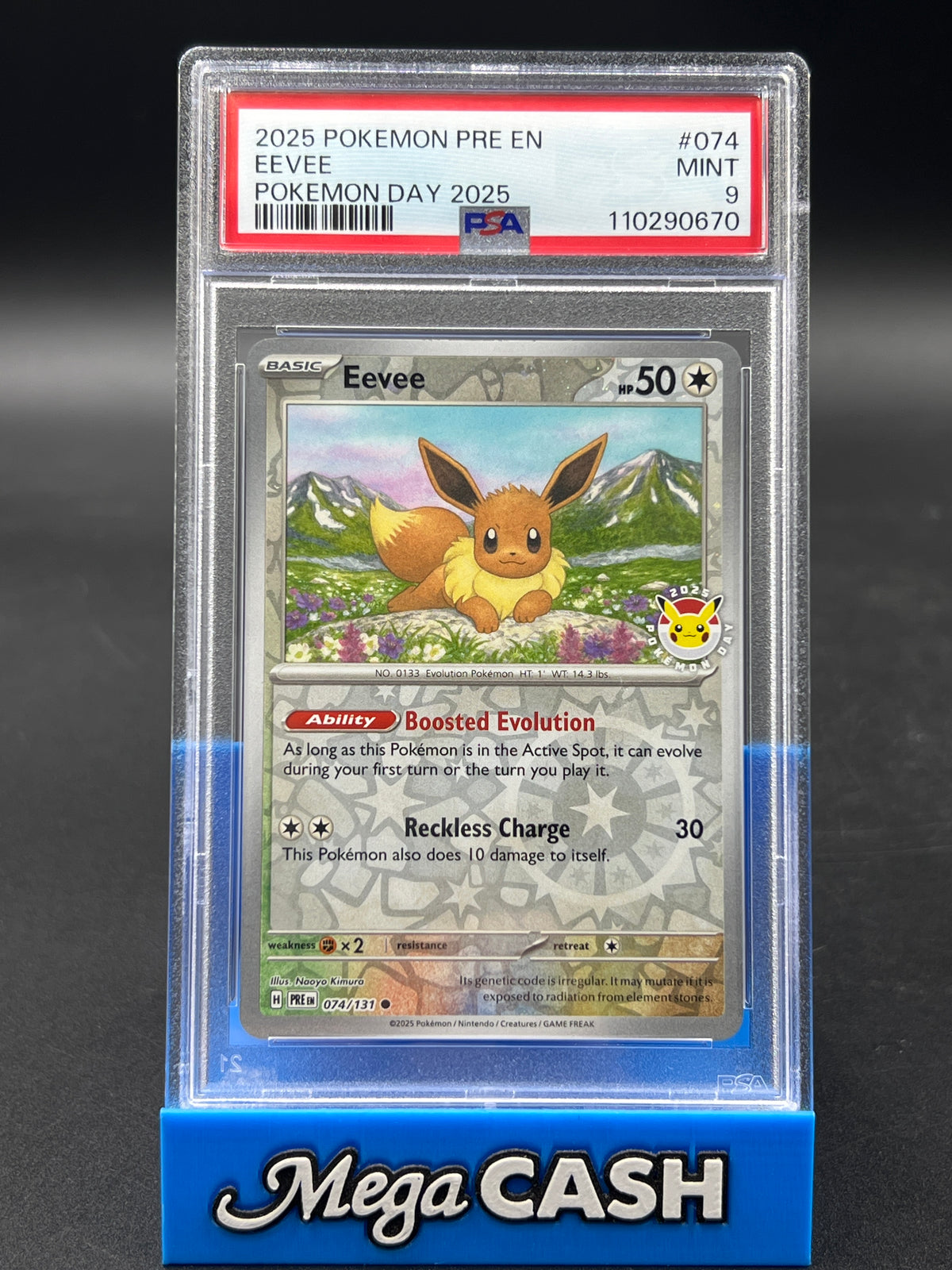 PSA 9 Eevee Pokemon Day Promo