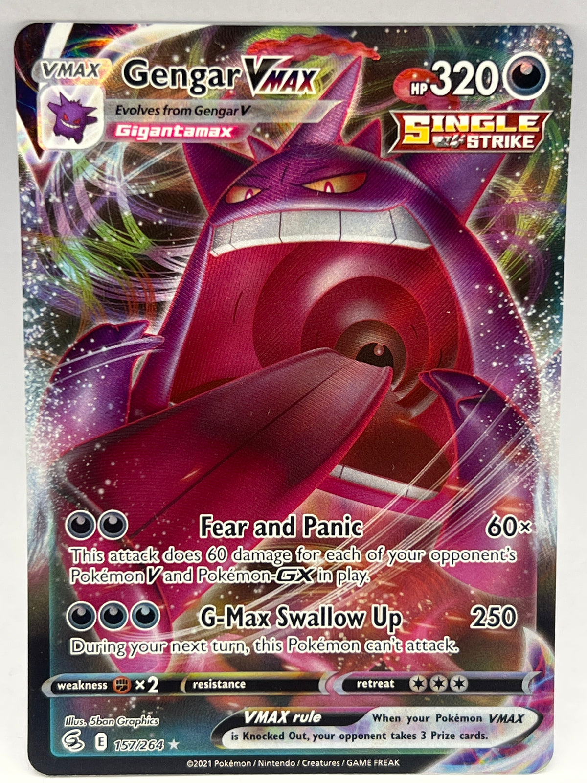 Pokémon - Gengar Vmax 157/264 Fusion Strike