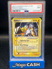 PSA 9 Raikou Gold Star 114/115 Ex Unseen Forces