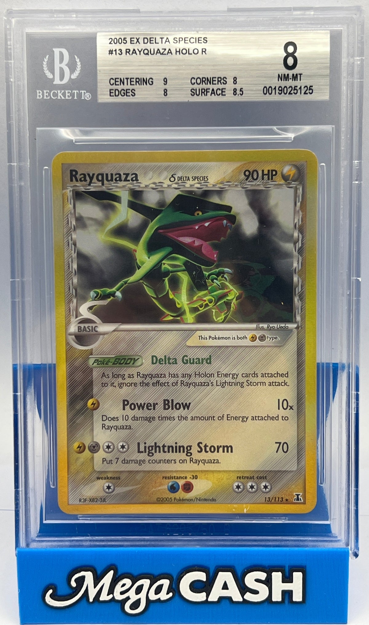 Pokémon - BGS 8 Rayquaza 13/113 Ex Delta Species