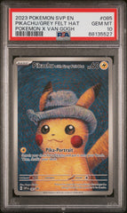 Pokémon - PSA 10 Pikachu with Grey Felt Hat SVP 085