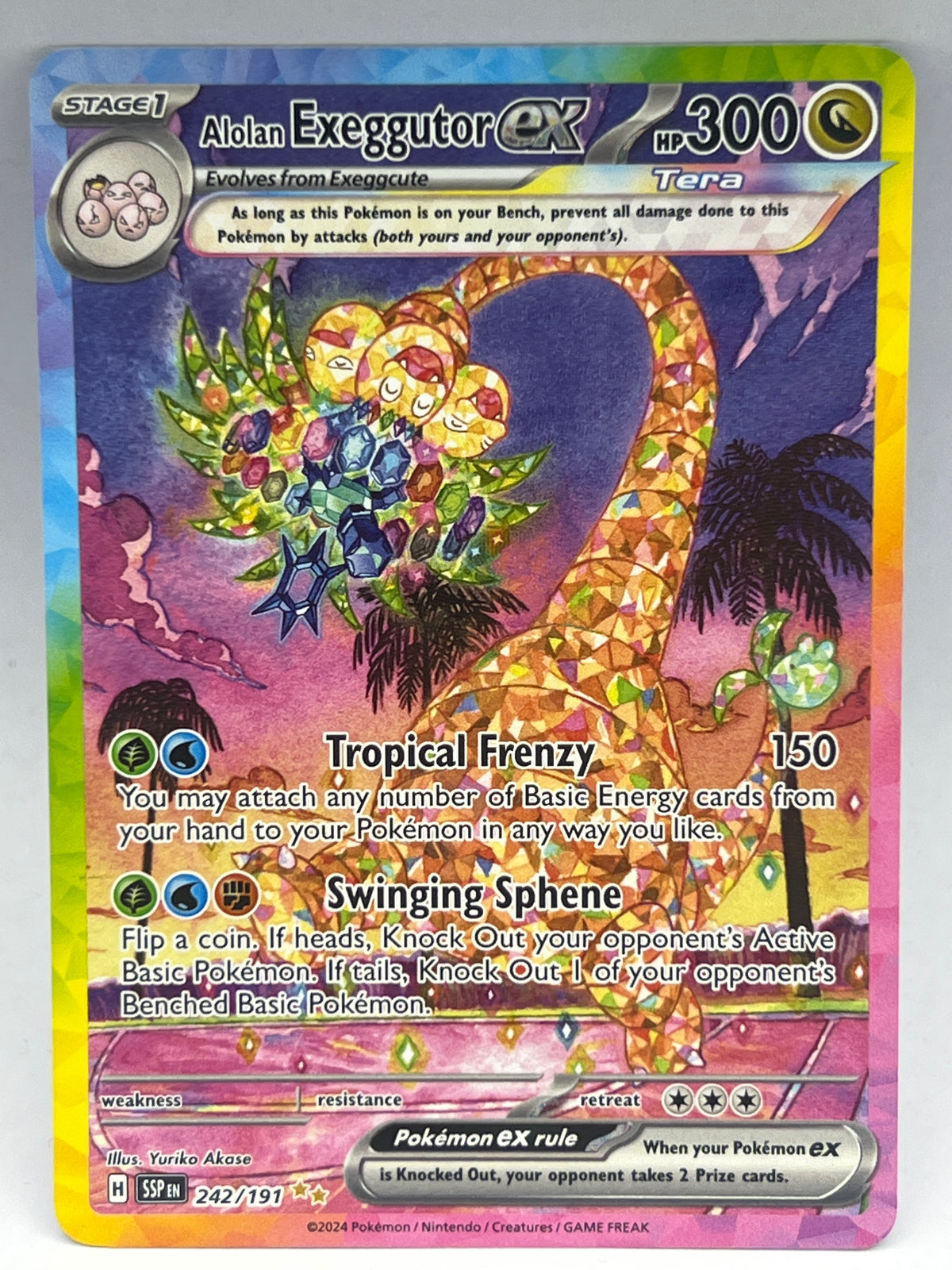 Pokémon - Alolan Exeggutor Ex 242/191 Surging Sparks