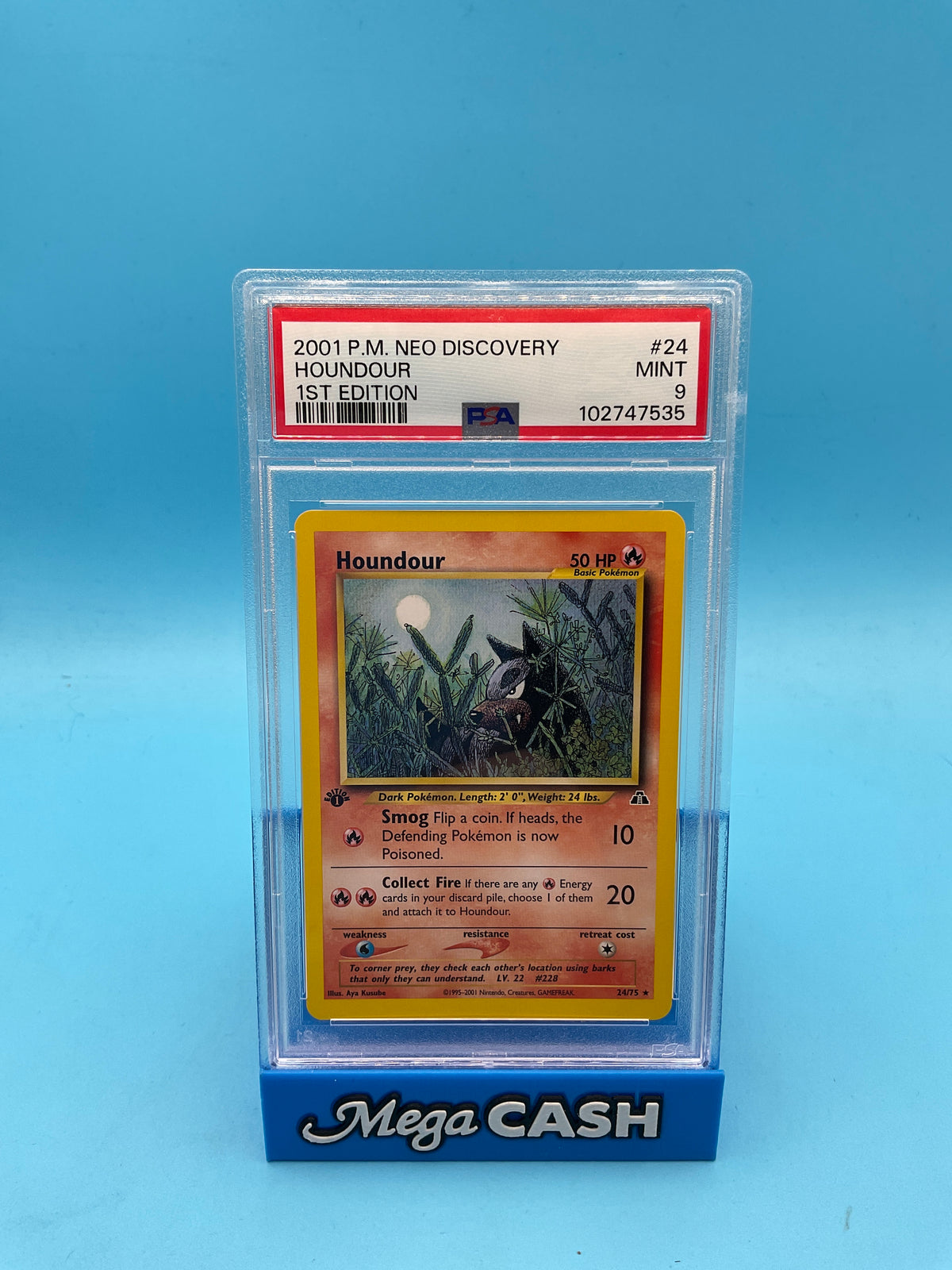 PSA 9 HOUNDOUR 1ST EDITION 24/75