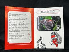 Telstra / Telecom $5 3 Card Set - Nature Conservation Agency / Red Lace Wing / Valentines Day